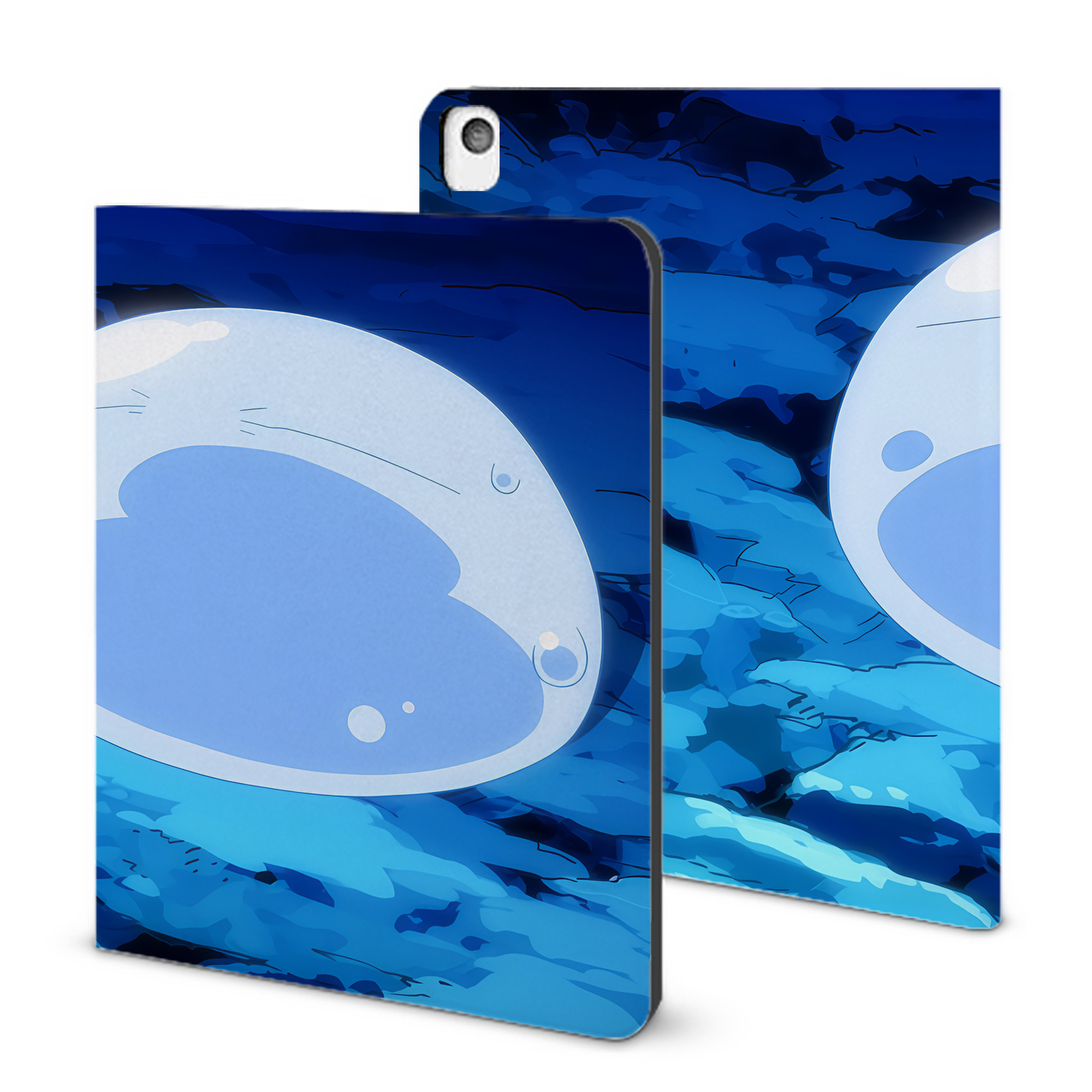 （画像用） 転スラ Regarding Reincarnated to Slime IPadケース ペンホルダー付き ブックスタイルデザイン